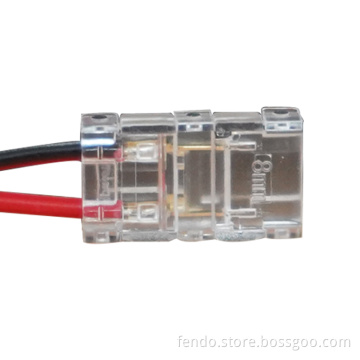 8mm LED Strip Light Corner Connector - Waterproof 2-6 Pin Cable Connectors